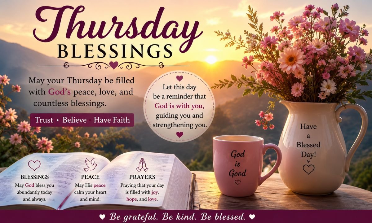 Best Thursday Blessings Images and Quotes and Prayers