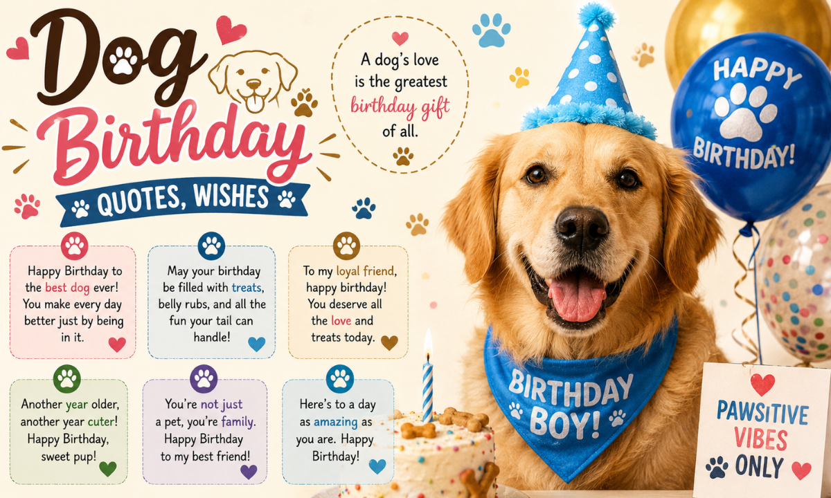Dog Birthday Quotes and Captions