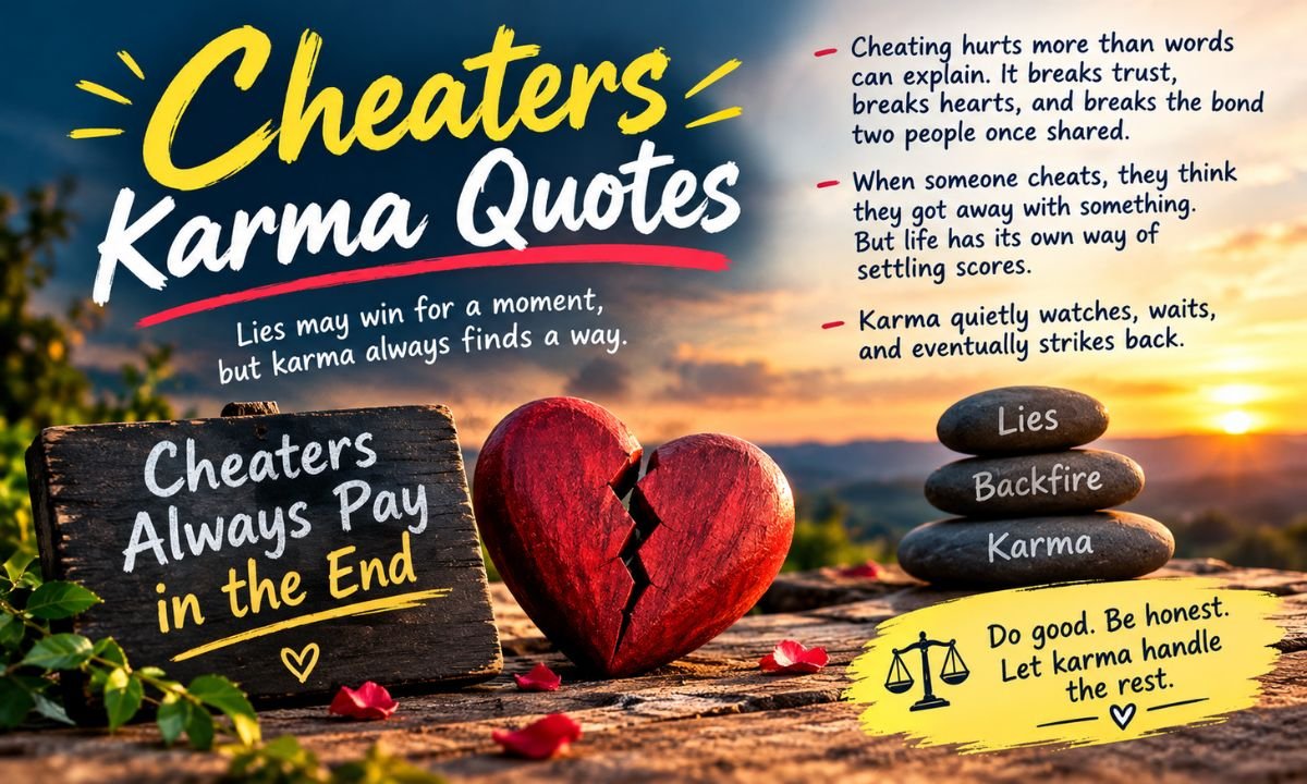 Cheaters Karma Quotes