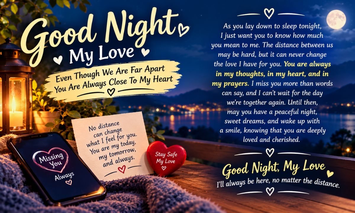 Good Night Wishes For Him Long Distance