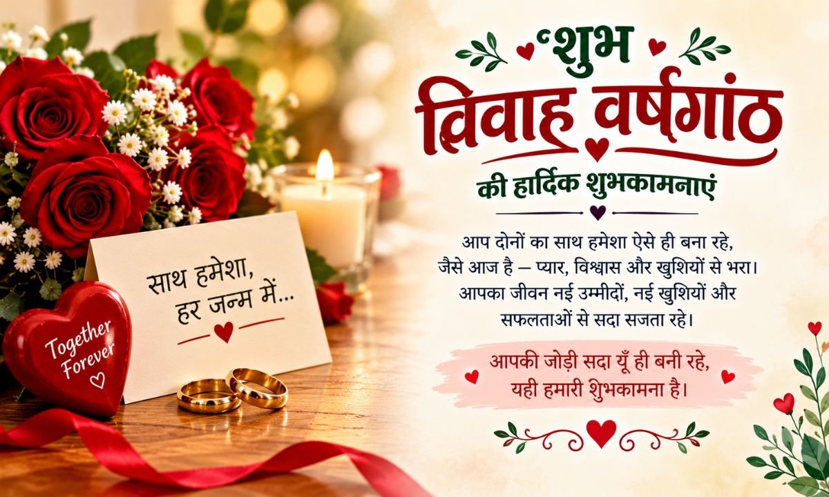 Happy Anniversary Wishes in Hindi