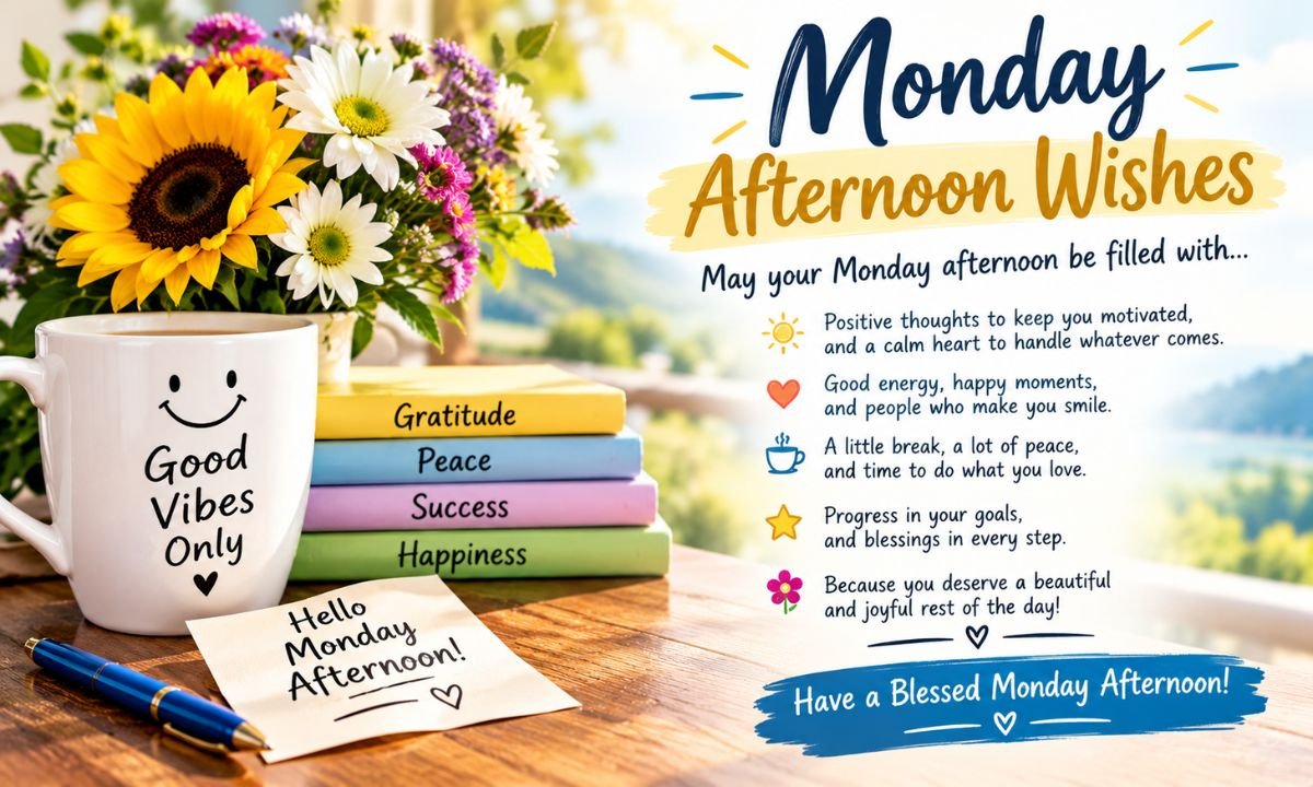 Monday Afternoon Wishes