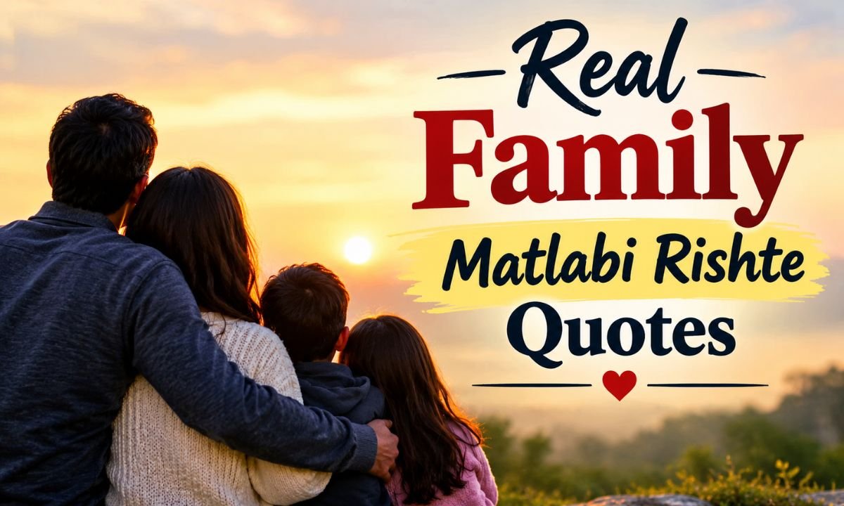 Real Family Matlabi Rishte Quotes